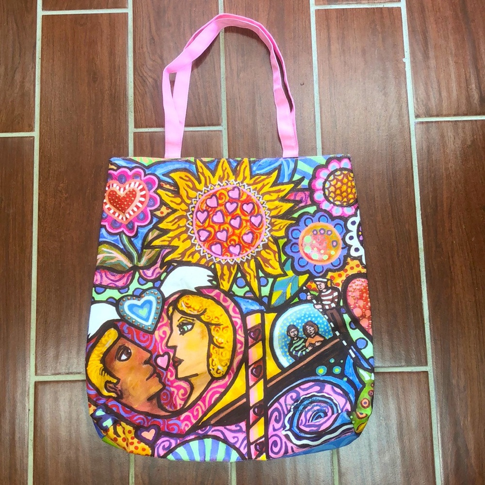 True Religion Daniel Cascardo Boho Lightweight Canvas Totebag Beachbag Shopper